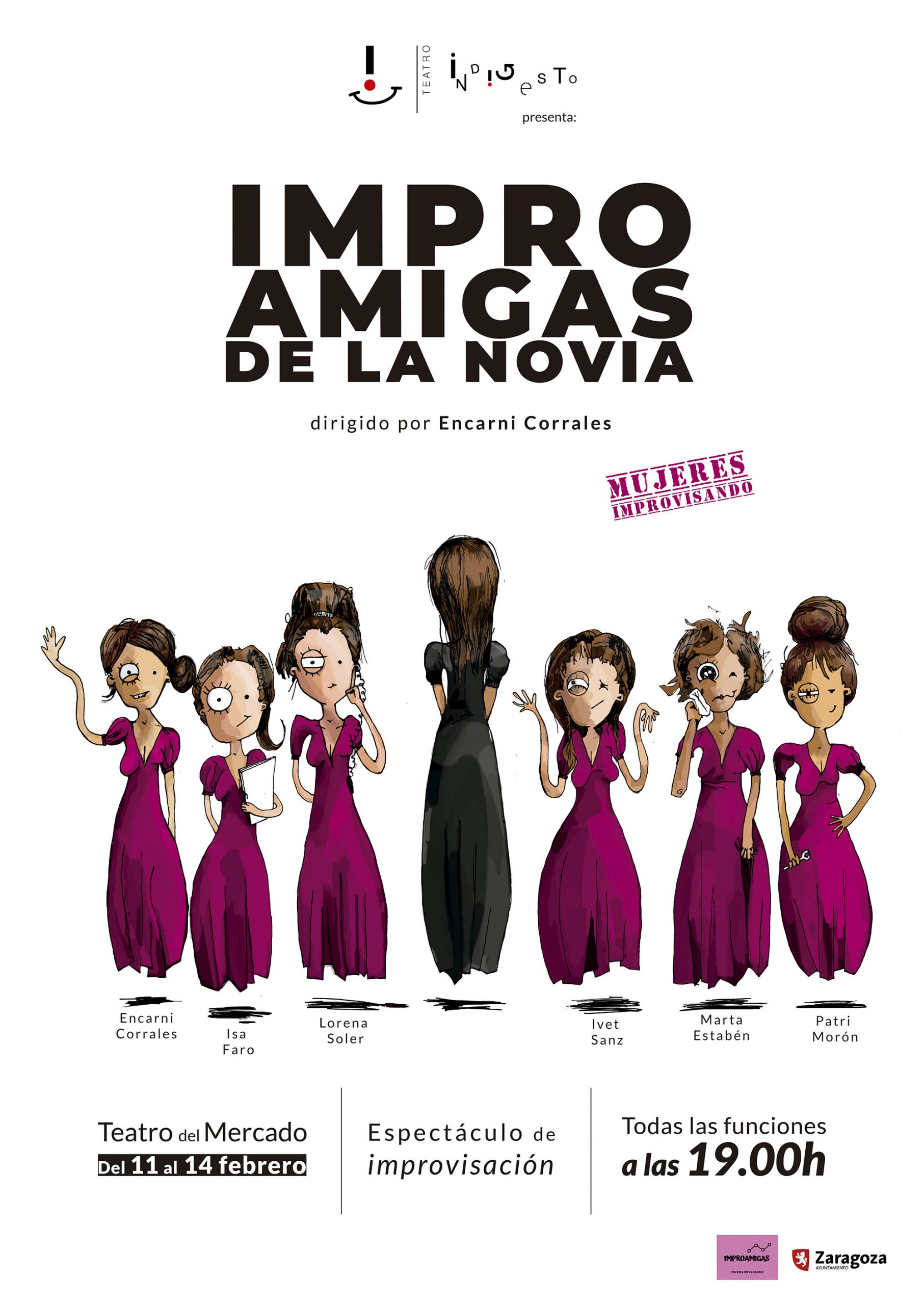 Improamigas de la novia - cartel